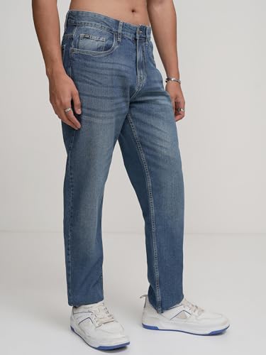 Image of Highlander Men's Straight Fit Jeans | Stretchable | Everyday Comfort & Style| Jeans for Man