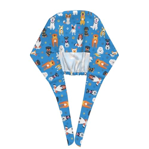Image of Surgical Caps Men Women, Scrub Cap with Sweatband Adjustable