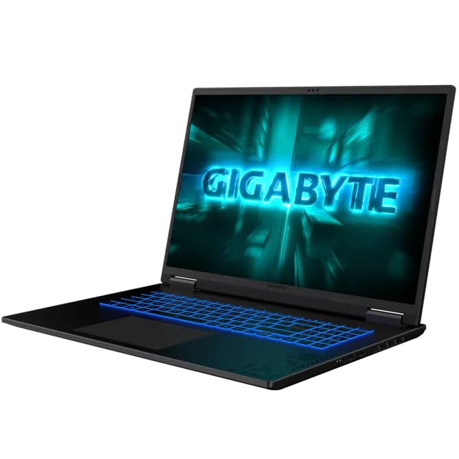 Image of GIGABYTE A18 2025 Laptop, 8-Core AMD Ryzen 7 260, 18 inch WQXGA 165Hz IPS Display, NVIDIA GeForce RTX 5060, 48GB DDR5 2TB SSD, Single-Zone RGB Backlit Keyboard, Wi-Fi 6E, Win11 Home