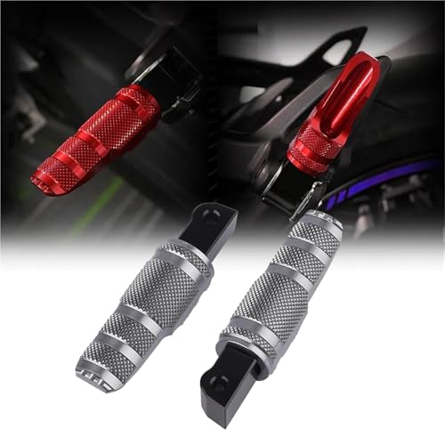 Repose-Pieds Moto QJMOTOR Race Anti-Grip et Support Arrière Robuste