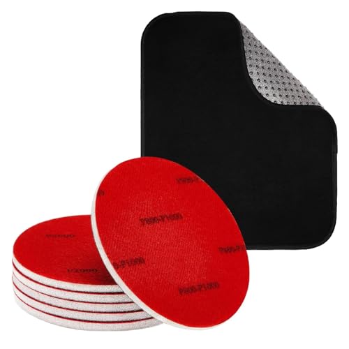 Almohadillas de lijado para bolas de bolos genéricas | Kit de accesorios 7 piezas almohadillas abrasivas para bolas | Accesorio de mantenimiento Limpiador de equipos entusiastas interior exterior