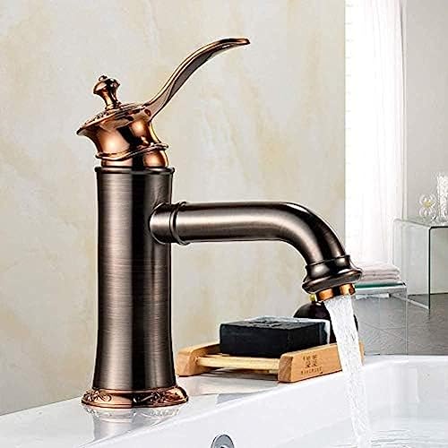 Robinet mitigeur de lavabo en laiton bronze : finissez-en avec les éclaboussures