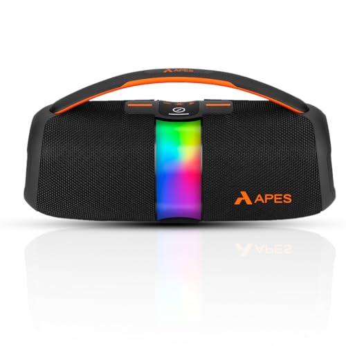 Image of APES BlastOutdoor Bluetooth Party Speaker, 8Hrs Playtime, Dynamic RGB LED's, 40W Speaker (Black)