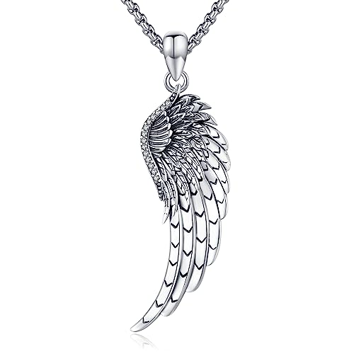 Collier aile ange en argent 925, un pendentif ange gardien vintage au savoir-faire d'exception