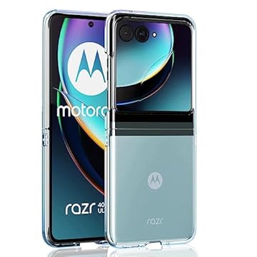 Capa transparente para Motorola Razr 40 Ultra, proteção aprimorada para Moto RAZR + 2023 com capa transparente para PC Razr Plus 2023 capa de telefone