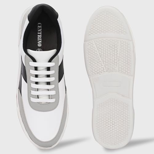 Image of Centrino Canvas Shoes for Men Sneakers | Casual Shoes for Man Stylish | Lightweight Lace-Up Design with Cushioned Insole | Breathable Comfortable Walking Shoes | Anti-Skid Sole | Mens Sneaker Shoes (3211)