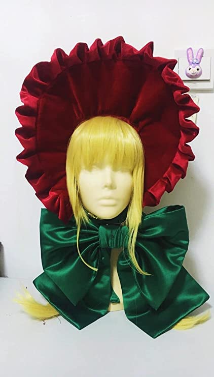Amazon.co.jp: ローゼンメイデン真紅コスプレ衣装 ウィッグ 靴 付き風