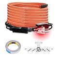 Cupohus Self-Regulating Heat Tape for Water Pipes 30FT, Waterproof Thermostat for Outdoor, Freeze Protection Heat Trace Cable for Metal, Plastic Home Pipes, Roof and RV