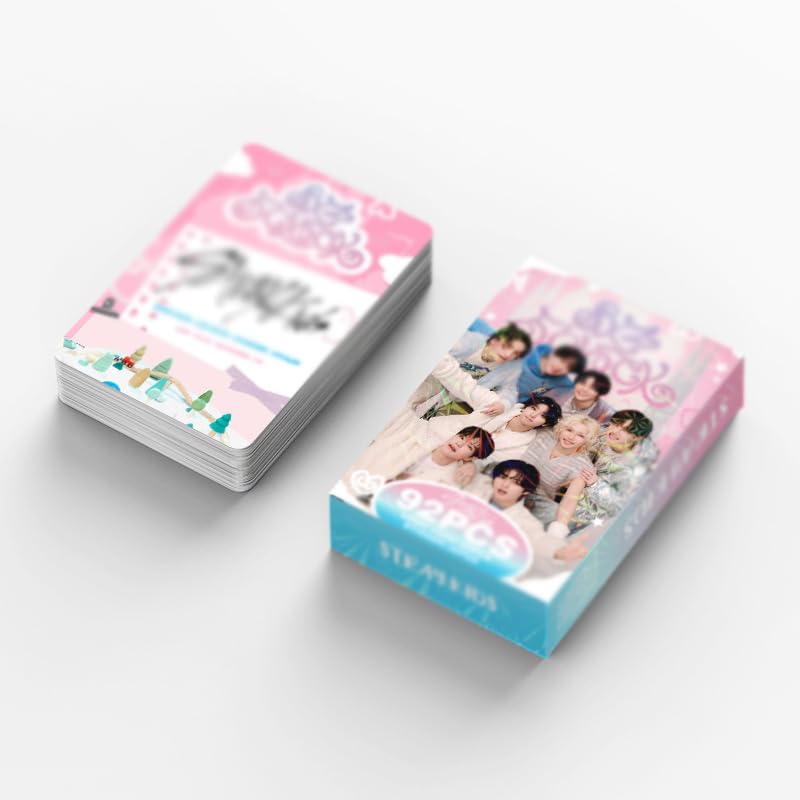 Stray Kids Album Fotokarten Set – 60 Einzigartige Lose My Breath Karten + 32 Laptop-Sticker | Kpop Fan Geschenk