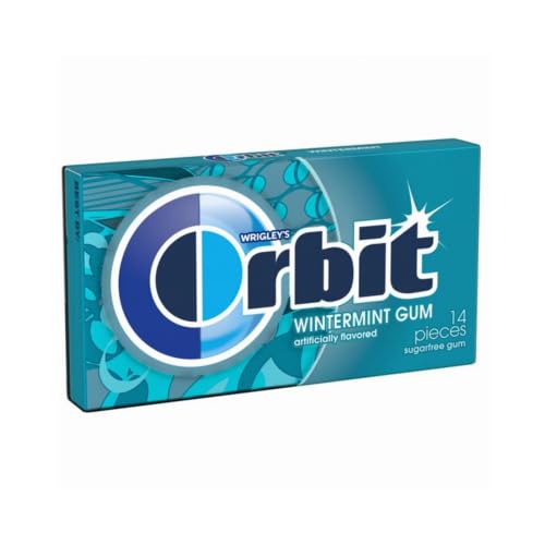 Bulk Pack of 20 ORBIT Gum Variety - Spearmint, Wintermint, Peppermint, Sweet Mint, and Bubblemint Flavors - 14 Pieces Each, Sugar-Free Chewing Gum