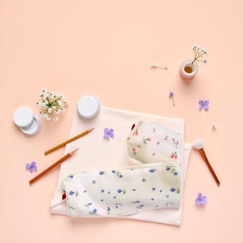 Image of Jowxsx Girly Pencil Case, Floral, Cute Case, Pencil Pouch, Girly, Pouch Floral, Pencil Case for Teen Girls, Personal Organizers
