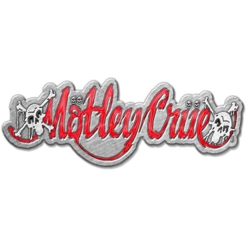 Motley Crue Dr Feelgood Logo Badge (One Size) (Red/Silver)