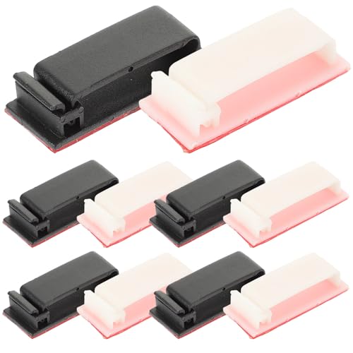 20pcs Clips para Gestión de Cables Organizador de Cables para Escritorio y Oficina para Mantener los Cables Separados y Ordenados con Instalación Adhesiva Fácil miniatura 1