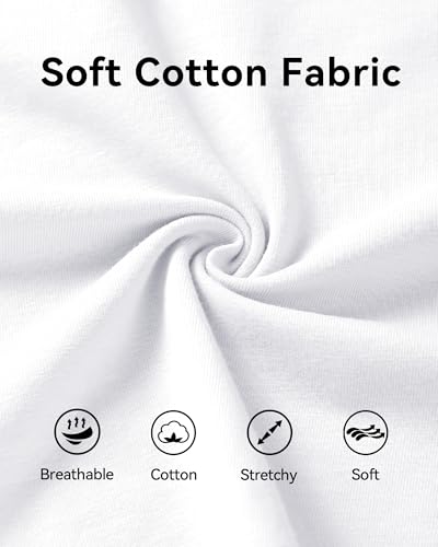 KEREDA Girls Short Sleeve Shirts Crop Tops Crewneck Summer Basic Tees for Kids with Pocket4