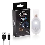 ClipGlow Rechargeable Night Light Nurse Nightshift Hands Free Lightweight Emergency Flashlight for...