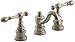 KOHLER K-6811-4-BV IV Georges Brass Widespread Lavatory Faucet, Vibrant Brushed Bronze