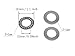 2 Sets AXK1528 Thrust Needle Roller Bearings with 4 Washers，Thrust Bearing ID15mm OD28mm，2mm Width；Industrial Bearing for Automotive Robot Industrial Equipment Etc, AXK1528+2AS
