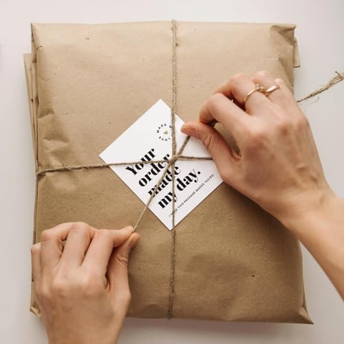 Thank You Cards for Small Business, 3x3.5, 100 Bulk Pack - Essential Packaging Supplies & Must-Haves for Customer Appreciation, Thank You Notes for Supporting My Small Business Cards, USA Owned - Image 5