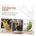 SUPVOX 2pcs Bird Stand Platform for Parrots Cockatiels Rectangular Perch for Birds Construction Easy Installation Play Areas
