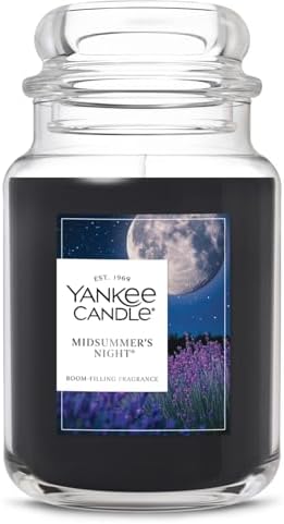 Yankee Candle Mid Summer's Night, Scented Candle, 22oz Large Jar ...