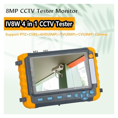 Comprobador de CCTV multifunción 4 en 1 con pantalla de vídeo analógica y digital 5
