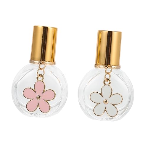 WRITWAA 2 Piezas De Rollo Botella De Rodillo De Perfume Pequeño Fiesta Botellas Frascos De Perfume Roll-on Recipiente De Aceites Esenciales Contenedor De Tenencia Vidrio