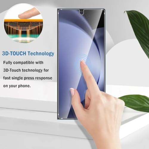 Image of Uyiton Tempered Glass Screen Protector for Samsung Galaxy Z Fold 6 (Front Screen) - Pack of 2 | HD Clear | 9H Hardness | Scratch Resistant | Fingerprint Unlock Support | Case Friendly | Bubble-Free Installation