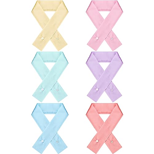 6 Pcs Cooling Neck Wrap with Button Ice Bandana Cooling Scarf for Neck Women Men Hot Summer Outdoors Activities - Main Image