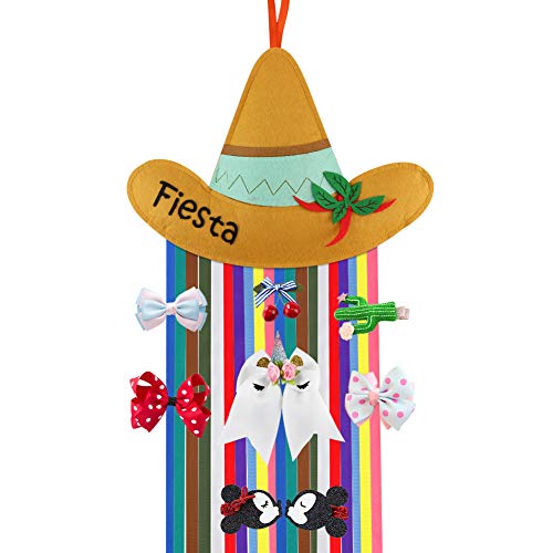 Fiesta Decorations Hair Clips Holder, Baby Girls Hair Bow Holder Hairbow Hanger Hair Clips Accessories Storage Organizer