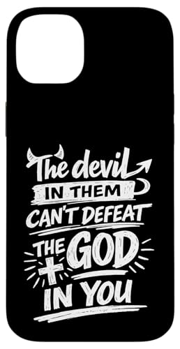 The Devil In Them Can't Deperat The God In You Christian �X�}�z�P�[�X iPhone 14 Plus �p