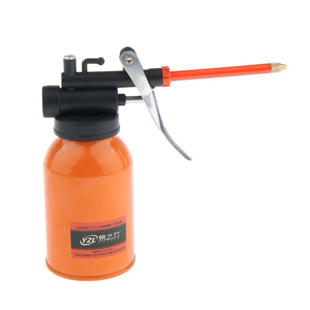ATORSE™ 250Ml Steel High Pressure Hand Pump Oiler Oil Pot Spray Can For Lubricants-image-35