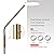 O’Bright Moon - Dimmable LED Floor Lamp, Adjustable Color Temperature for Bedside Reading, Work Light, Art/Crafting Light, Sewing, 360° Flexible Gooseneck, Rotatable Lighting, Antique Brass