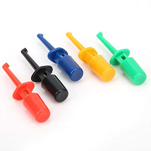 Image of Marhynchus Test Hooks, 20Pcs Multimeter Accessories Colorful Small Hook Clip Test Probe for Electronic Experiment Testing (Small Test Hook)