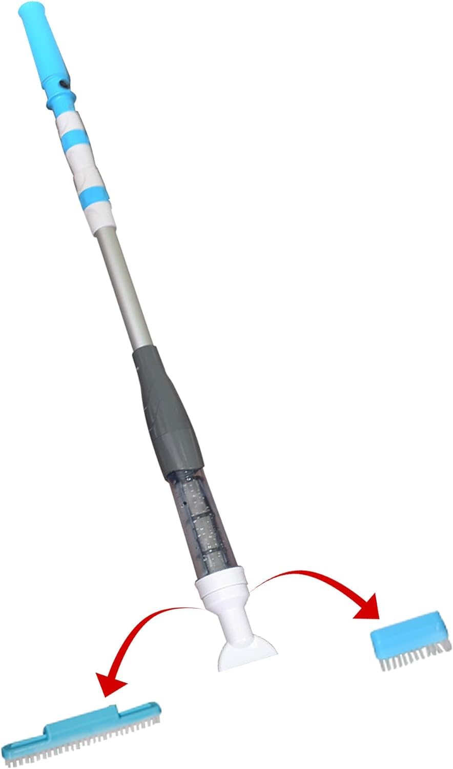 Bezprzewodowy odkurzacz basenowy 3 w 1, lekki odkurzacz basenowy, akumulatorowy odkurzacz basenowy 1600 mAh, przenośny odkurzacz basenowy do basenów naziemnych i naziemnych, spa, wanien z hy