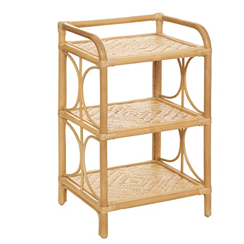 Table de Chevet Moon - 3 tiroirs - rotin - Atmosphera créateur d'intérieur