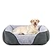 Hund und günstig Kaufen-FURTIME Hundebett Mittelgroße Hunde, Hundebett Waschbar, Hundekorb Hundebetten Flauschig, rutschfeste & Anti Stress, erhöhte Ränder, Hundebett L für Mittelgroße und Kleine Hunde, 76x61x23cm Grau