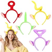 JAWUZ 4 Stück Maus Ohren Bow Haarreif Sparkly Party Deko,Kinder Mädchen Frauen Prinzessin Party Deko Cosplay Kostüme