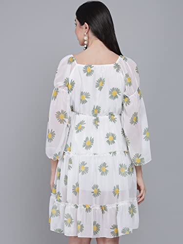 Image of FUNDAY FASHION Women's Fit And Flare Knee Length Dress