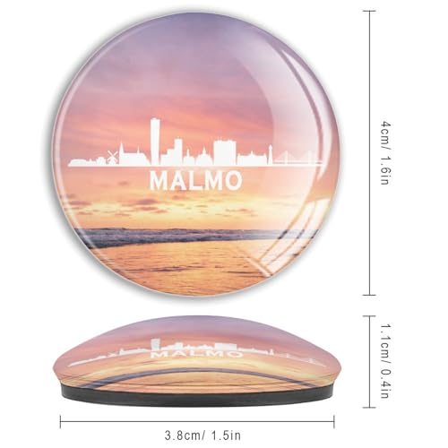 Aimants de réfrigérateur Suède Malmö verre pour tableau blanc - 4