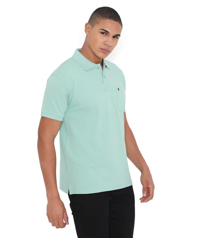 Image of VIP Cotton Rich Fabric Pique Knit Polo Collar T-Shirt Combo Set for Mens with Pockets