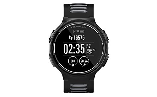 Coros PACE GPS Sports Watch with Wrist-Based Heart Rate Monitoring | Includes Running, Cycling, Swimming and Triathlon Features. Barometric Altimeter, Strava Compatible, One Size, Black