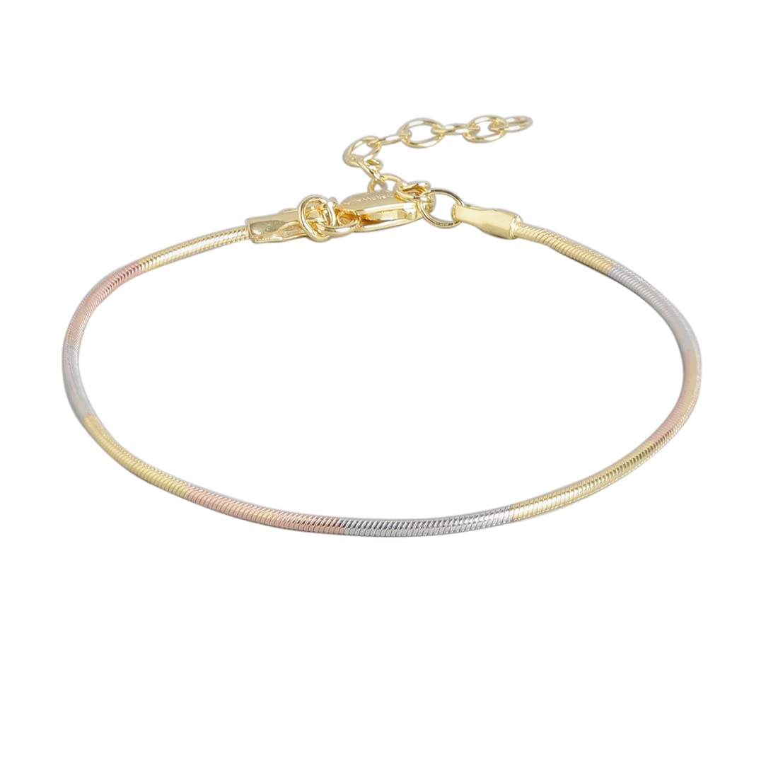 See full amazon price history chart for ZAVYA 925 Sterling Silver Triple Tone Sleek Designer Rhodium, Rose Gold and Gold Plated Adjustable Chain Bracelet | Gift for Women & Girls | With Certificate of Authenticity & 925 Hallmark ZAVYA 925 Sterling Silver Triple Tone Sleek Designer Rhodium, Rose Gold and Gold Plated Adjustable Chain Bracelet | Gift for Women & Girls | With Certificate of Authenticity & 925 Hallmark (B0BCC47VLS) Amazon Price History, Amazon Price Tracker