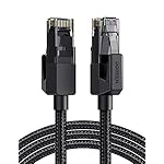 UGREEN Cat 6 Ethernet Cable Braided Cat6 Gigabit High Speed 1000Mbps Internet Cable RJ45 Shielded Network LAN Cord Compatible for PC PS5 PS4 PS3 Xbox Smart TV Router 10FT