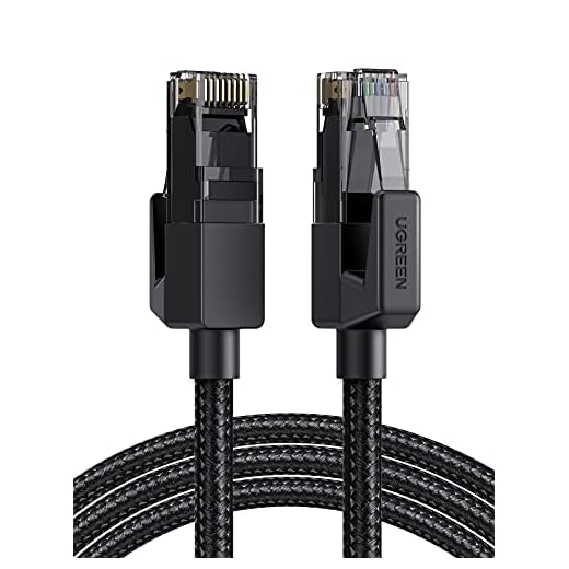 UGREEN Cat6 Ethernet Kabel Nylon RJ45 Nätverkskabel med Höghastighets 1000 Mbps 250 MHz LAN Kabel Kompatibel med Cat5 Cat5e Patchkabel för TV Box PC Routermodem PS5 PS4 PS3 Xbox Switch Spelkonsoler etc. (3 M)