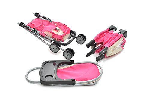Fash N Kolor 13698 Exquisite Buggy Pink And Off-White Doll Set thumb #1