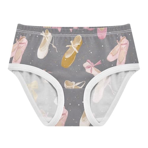 Wusikd Ballerina Shoes Girls' Underwear Cotton Girls Briefs Soft Toddler Underwear 2T