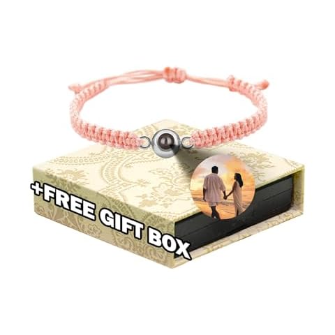 Custom Bracelets with Picture inside, Custom Circle Photo Projection Bracelet Customized Picture,Bracelet Personalized Photo,Projection Bracelets with Photos,Memorial Gifts for Cover
