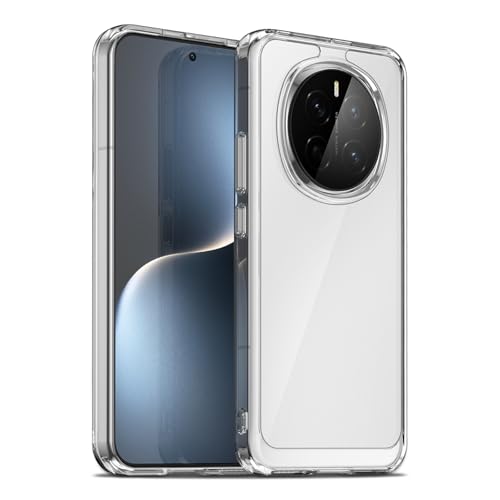 Image of Case for Honor Magic 7 Pro, Military Grade Drop Protection Phone Case, Yellowing Resistant, Anti-Scratch Hard PC Back, Shockproof Hard Ultra-Thin Protective Cover, Clear
