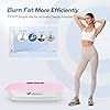 MERACH Vibration Plate, Whole Body Workout Powerful Quiet Vibration Plate Exercise Machine for Weight Loss and Shaping, Auto or Manual Speed Control, Built-in Bluetooth Speaker (Pink)