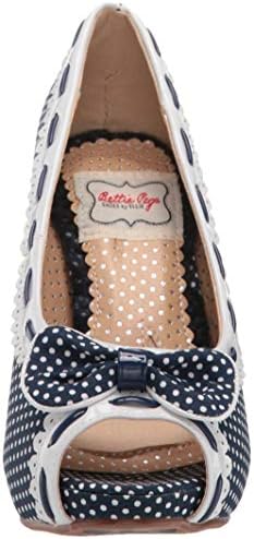 Bettie Page BP412-AMELIE Pump, Navy, 10 M US | Image 1
